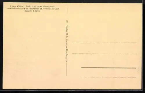 AK Hamburg-St.Pauli, Eingang zum Elbtunnel