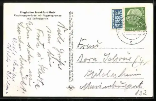 AK Frankfurt a. M., Weltflughafen Rhein-Main