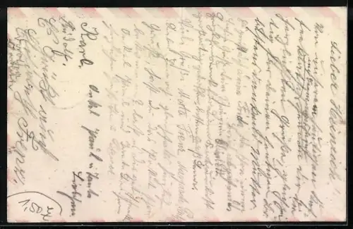 AK Berlin, Siegessäule, Feldpostkarte, Rahmen mit Nationalfarben