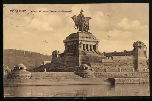 AK Coblenz, Kaiser-Wilhelm-Provinzial-Denkmal