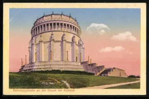 AK Kelheim, Befreiungshalle an der Donau
