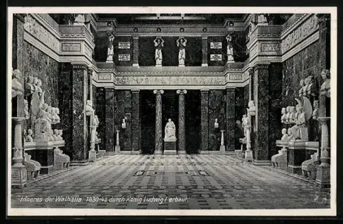 AK Donaustauf, Walhalla, Innenansicht