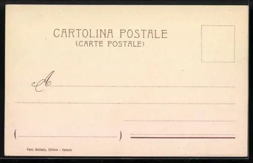 Künstler-AK Venezia, Ponte di Rialto