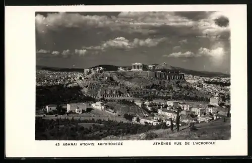 AK Athènes, Vue de l`Acropole