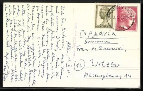 AK Athènes, Vue de l`Acropole