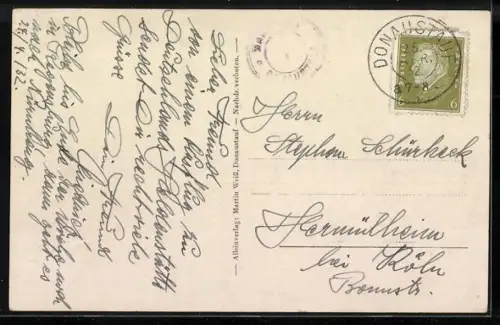 AK Donaustauf, Walhalla mit Donau