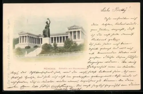 AK München, Bavaria und Ruhmeshalle