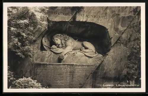 AK Luzern, Löwendenkmal