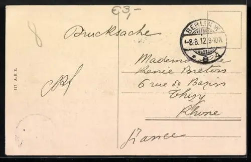 AK Berlin, Rathaus mit Strassenpartie