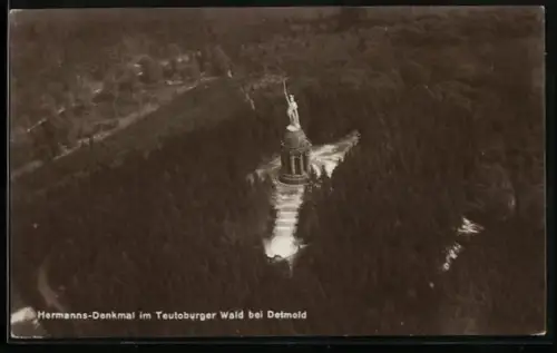 AK Detmold, Hermanns-Denkmal im Teutoburger Wald