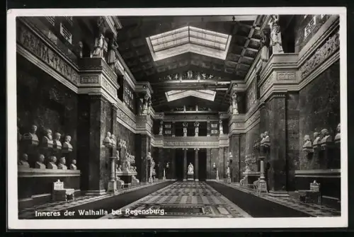 AK Donaustauf, Inneres der Walhalla