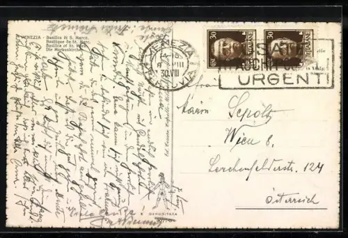 Künstler-AK Venezia, Basilica di S. Marco