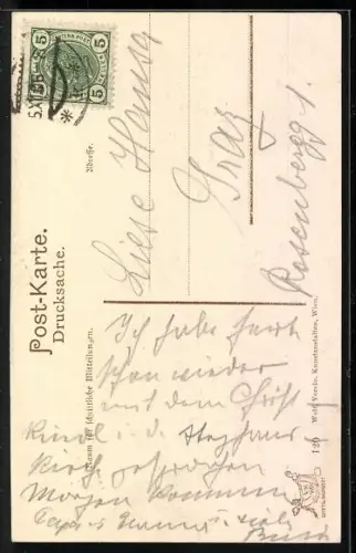 AK Wien, Stephanskirche mit Kutschen