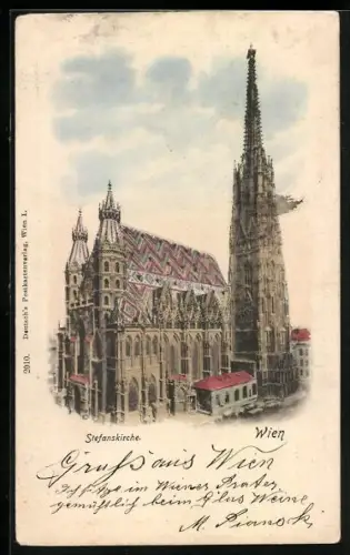AK Wien, Blick auf die Stefanskirche