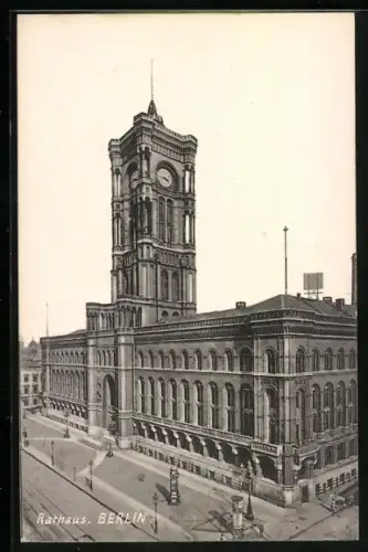 AK Berlin, Blick auf das Rathaus