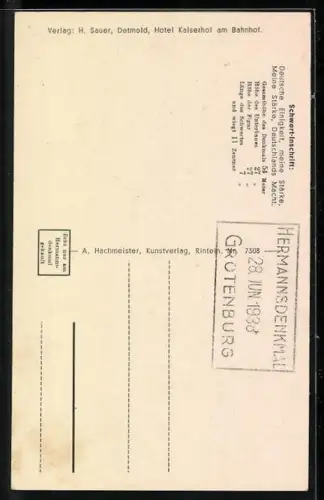 AK Hermannsdenkmal /Teutoburger Wald, Gesamtansicht