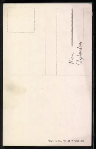 Künstler-AK Wien, Stephansdom mit Madonna und Engeln