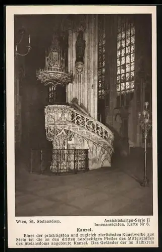 AK Wien, St. Stefansdom, Kanzel
