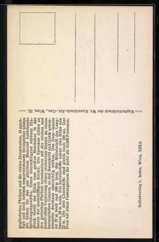 AK Wien, Kirchenschiff im St. Stefansdom