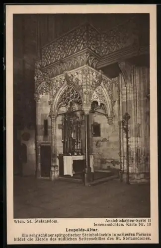 AK Wien, St. Stefansdom, Leopolds-Altar
