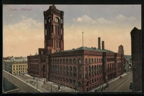 AK Berlin, Blick auf das Rathaus