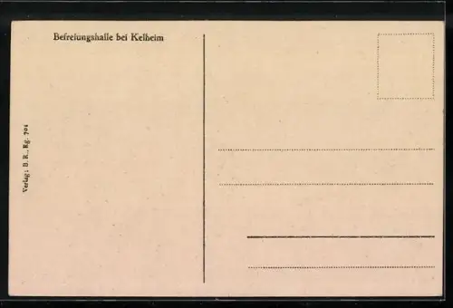 AK Kelheim, Blick auf die Befreiungshalle