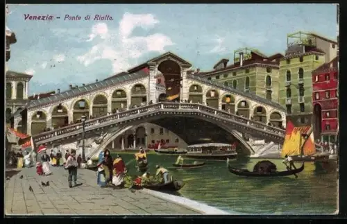 AK Venezia, Ponte di Rialto, Boote
