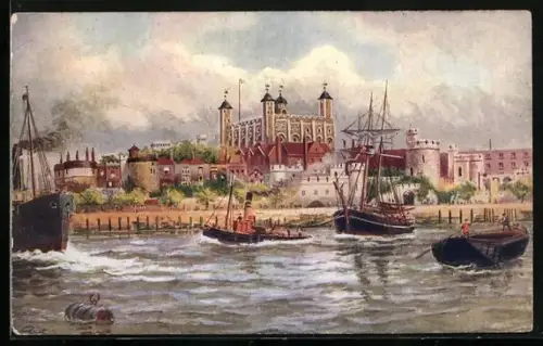 Künstler-AK The Tower of London