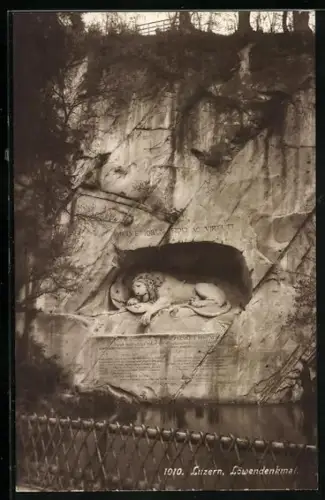 AK Luzern, Löwendenkmal