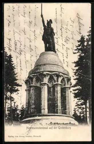 AK Teutoburger Wald, Hermannsdenkmal auf der Grotenburg