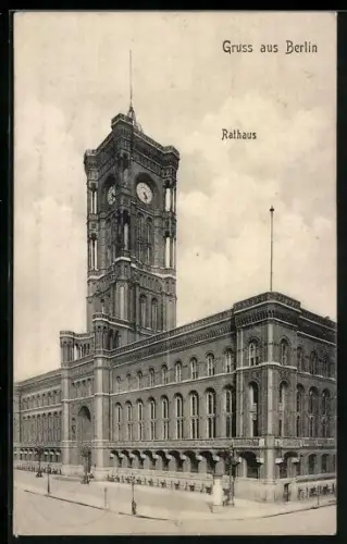 AK Berlin, Rathaus, Vorderansicht