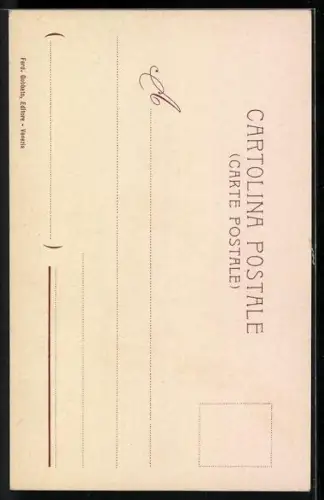 Lithographie Venezia, I colombi in Piazza S. marco