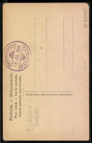 AK National-Denkmal am Niederwald