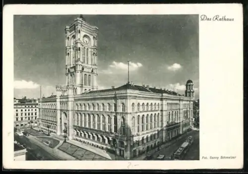 AK Berlin, Blick auf das Rathaus, Königstrasse