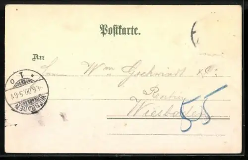 Lithographie Köln, Partie am Dom, Wappen