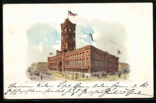 Lithographie Berlin, Rathausansicht