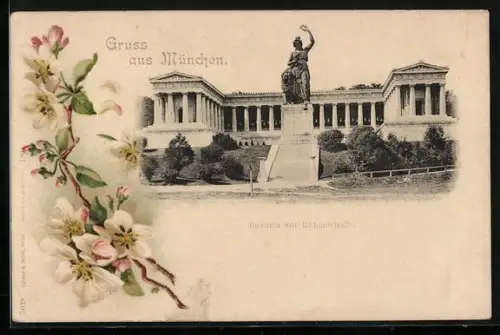 AK München, Bavaria mit Ruhmeshalle