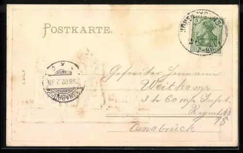 Präge-AK Hohensyburg /Mark, Kaiserdenkmal auf Hohensyburg