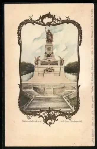 AK Niederwald, Blick zum National-Denkmal