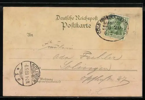 Lithographie Porta Westfalica, Denkmal Wilhelm der Grosse, Panorama