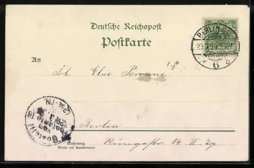 AK Berlin, Brandenburger Tor mit Springbrunnen