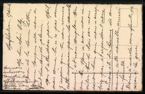 Künstler-AK Photochromie Nr. 4504: Tannen u. Bergpanorama im Winter