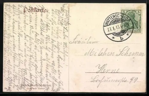 Künstler-AK Die heilige Schrift, Bilder aus dem Alten Testament, Naemi und Ruth