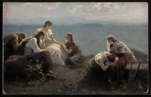 AK Tochter Jephtahs und ihre Gespielen trauern