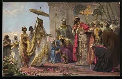 AK Salomo empfängt die Königin von Saba