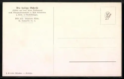 Künstler-AK Bilder aus dem neuen Testament, Absalom`s Ende