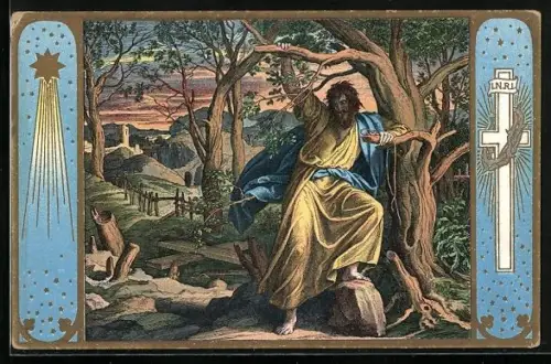 AK Des Verräters Judas Ischariot Ende, Bibel