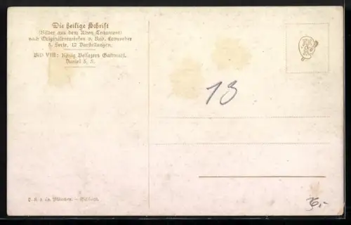 AK King Belshazzah`s Feast