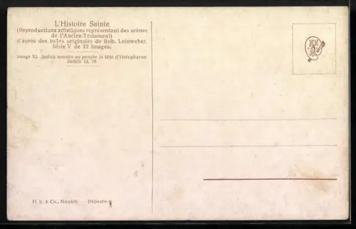 AK Judith montre au peuple la tête d`Holopherne, Bibel