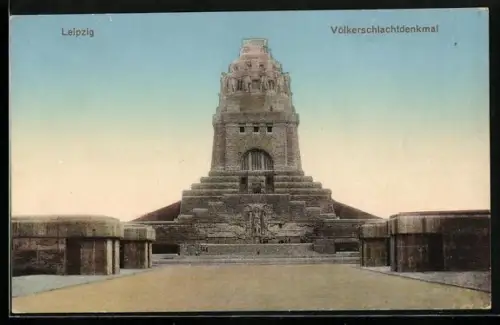 AK Leipzig, Blick zum Völkerschlachtdenkmal